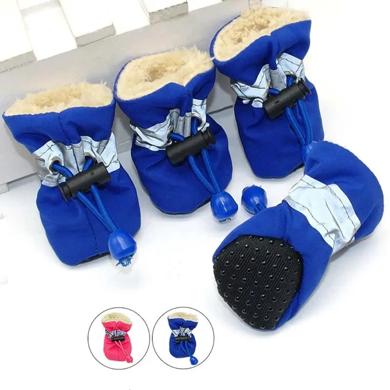 Zapatos para maskotas mas frioleras, con forro interior, antideslizantes e impermeables
