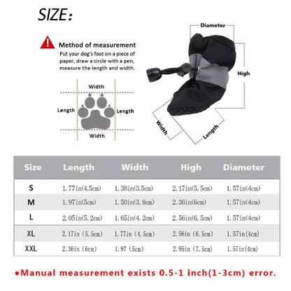 Zapatos para maskotas mas frioleras, con forro interior, antideslizantes e impermeables