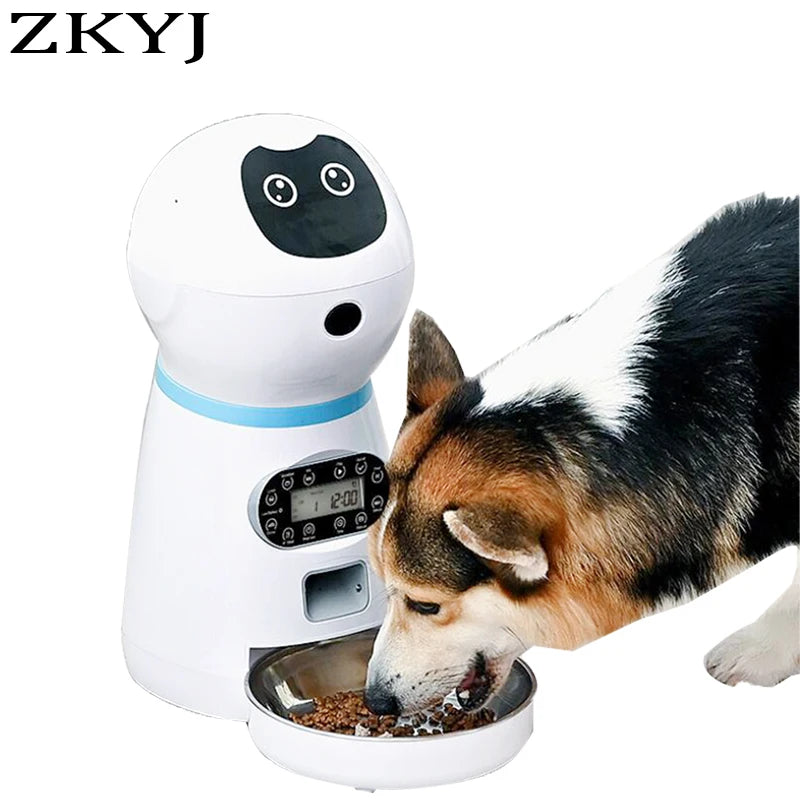 Alimentador automático para maskotas, con control remoto y temporizador